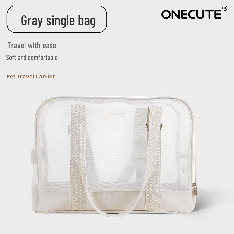 Trasportino Portatile per Animali ONECUTE: Traspirante, Morbido e Confortevole per Cani e Gatti – Borsa a Mano e a Spalla per Viaggi all'Aperto