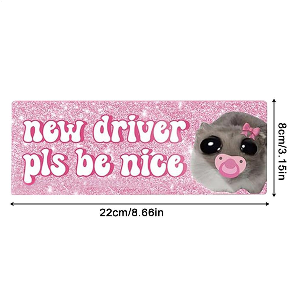 

Student Driver Magnet for Car Reusable Magnetic New Driver Decal Stickers for Cars Funny Animal Design for Driving Practice