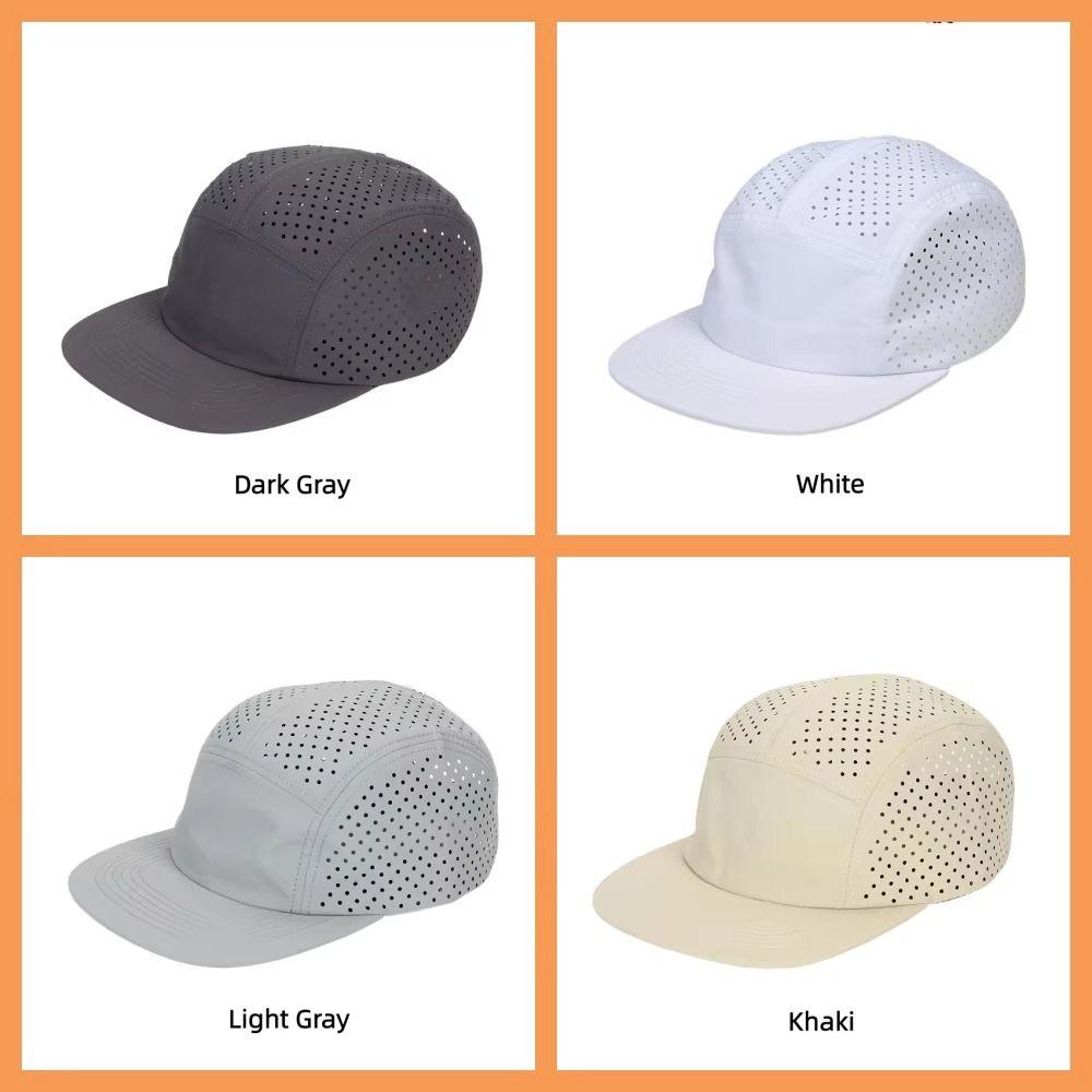 Quick Drying Running Cap 5-panel Sun Hat Ventilated Baseball Cap Outdoor Sports