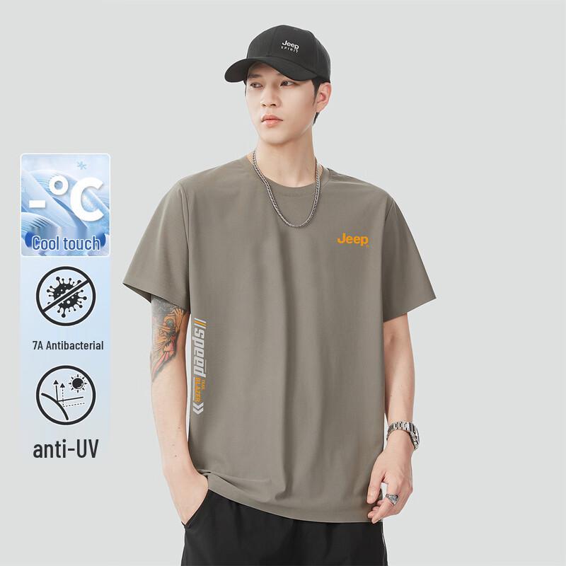 

JEEP Men s Ice Silk Short Sleeve T-Shirt XL