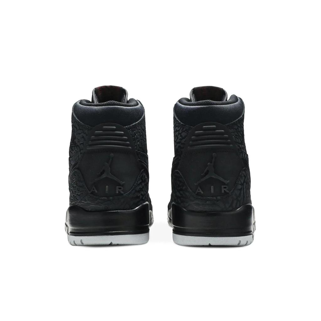 Air Jordan Legacy 312 'Elephant Print' (Unisex) black / black / varsity red Vintage Basketball Shoes AV3922 006