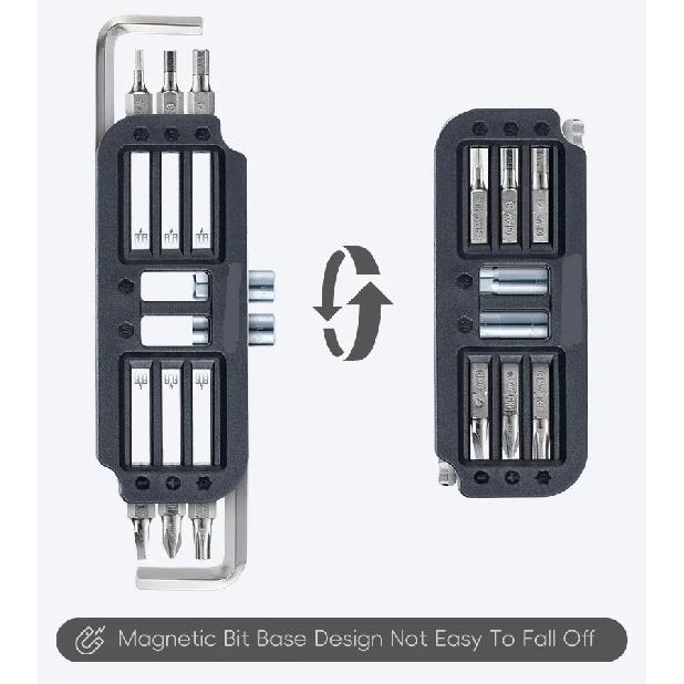 Kit di attrezzi portatile 10 in 1 per la riparazione della bicicletta Chiave esagonale multi-modello Attrezzi combinati per la manutenzione della bici Accessori per il ciclismo