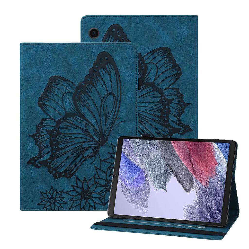 Suitable for Samsung Tab A9 + 11 inch tablet leather case S11Ultra retro matte butterfly embossed card