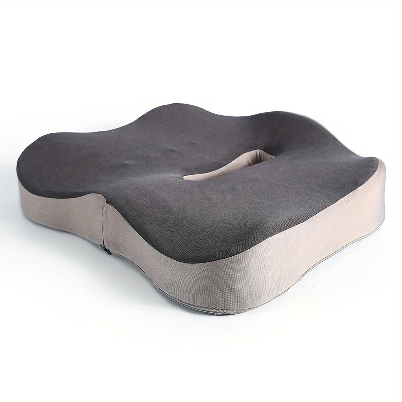 1pcs Office Car Memory Foam Seat Cushion - Orthopedic Coccyx Pad for Long Sitting Breathable Chair Pads for Back Pain Relief