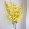 Faux Silk Oncidium Orchid Realistic Fake Dancing-Doll Orchids with Bendable Stems Maintenance-Free Artificial Flowers for Vase Home Party Wedding