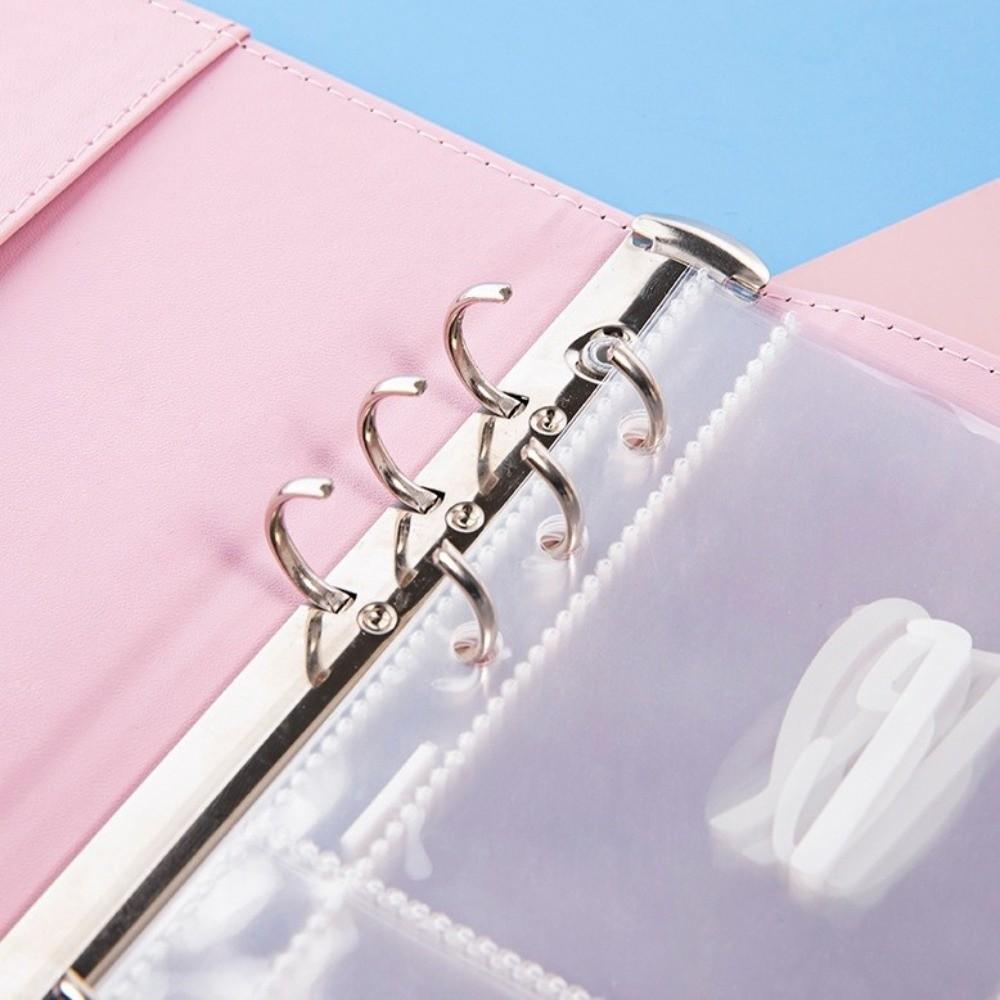 PU Leather Saving Money Binder Durable Loose-Leaf Binder Challenge Budget Binder Budget Planner Money Organizer