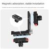 Rotatable Magnetic Camera Mount For Sports Recording Lightweight Aluminum Construction With Cold Shoe Slots