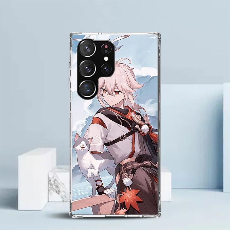Kazuha Genshin Impact Phone Case For Samsung Galaxy S24 S25 Edge S26 Ultra S22 S23 Plus S21 + S20 FE Soft TPU Back Cover Galaxy