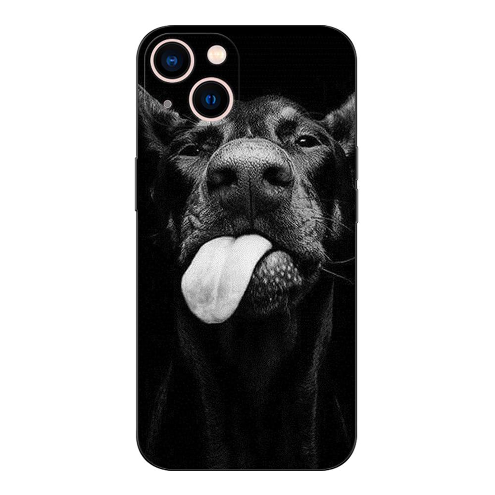 Black Tpu Case For Xiaomi Mi 11i 5G Redmi Note 11 11S Pro PLUS 4G 5G Cover Doberman