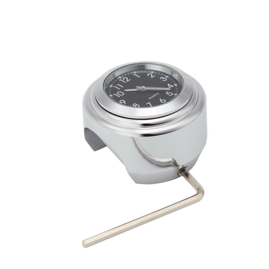 Motorcycle Handlebar Clock Waterproof Luminous Quartz Watch Universal for 7/8" 1" Handlebars Bike Scooter