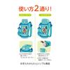Thermos Water Bottle Vacuum Insulated 2-Way Bottle 0.6L/0.64L Mickey Mint Blue Straw Cup for Children Going to Kindergarten or School FJO-601WFDS MBL