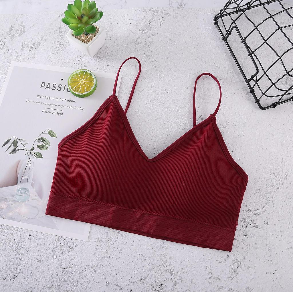 Verstellbarer Sling Wrap Bandeau Sport-BH - Bügellos, Schönes Rückendesign