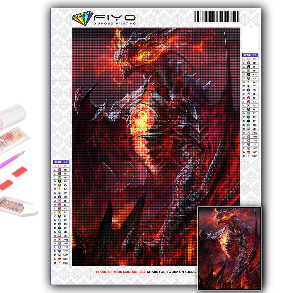 5D Алмазная картина Европейский дракон DIY Алмазная вышивка Горный хрусталь Украшение дома Full Round 20X30CM