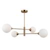 Lampa Wisząca Evora 4 G9 Miodowy Mosiądz Italux Pnd-55342-4-Hb