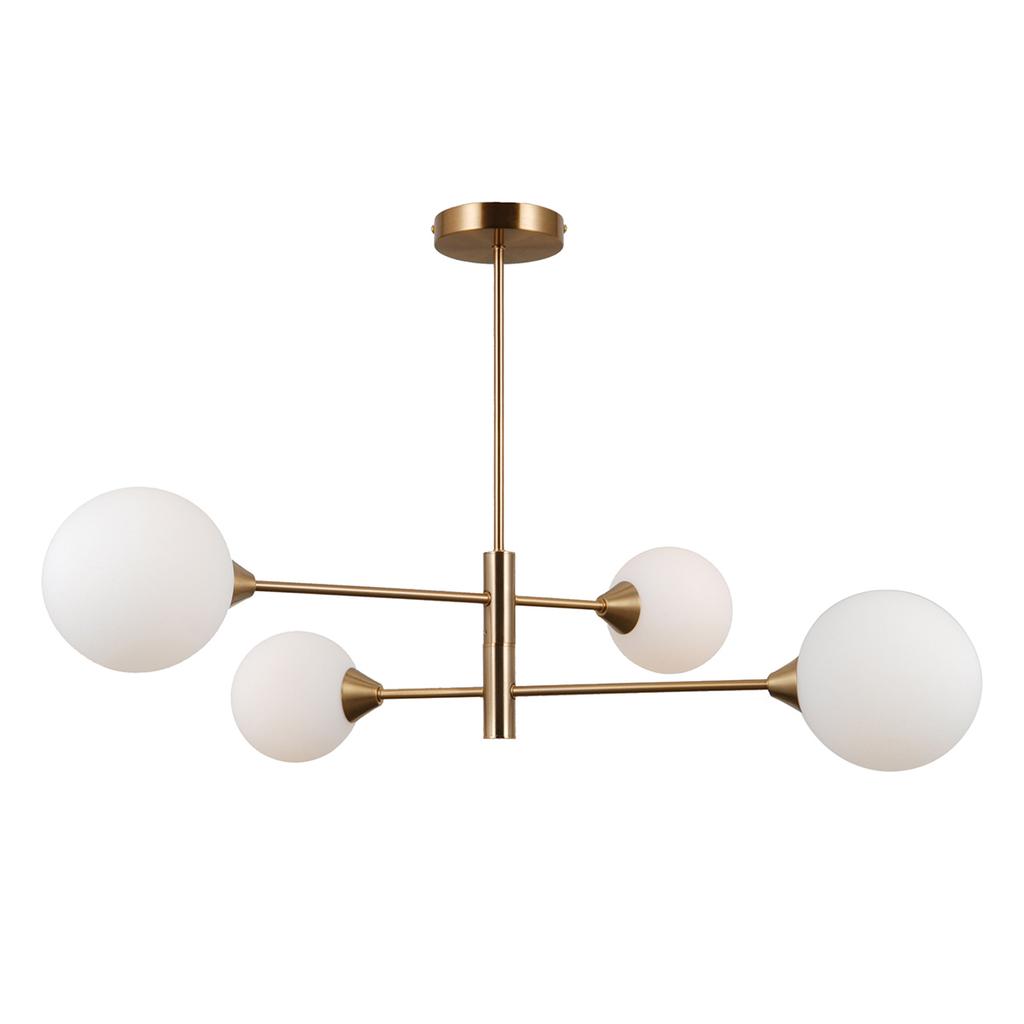 Lampa Wisząca Evora 4 G9 Miodowy Mosiądz Italux Pnd-55342-4-Hb
