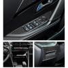 For Peugeot 208 2020 2021 2022 2023 2024 2025 Solf Carbon Fiber Center Console Gear Shift Frame Window Switch Trim Cover Sticker