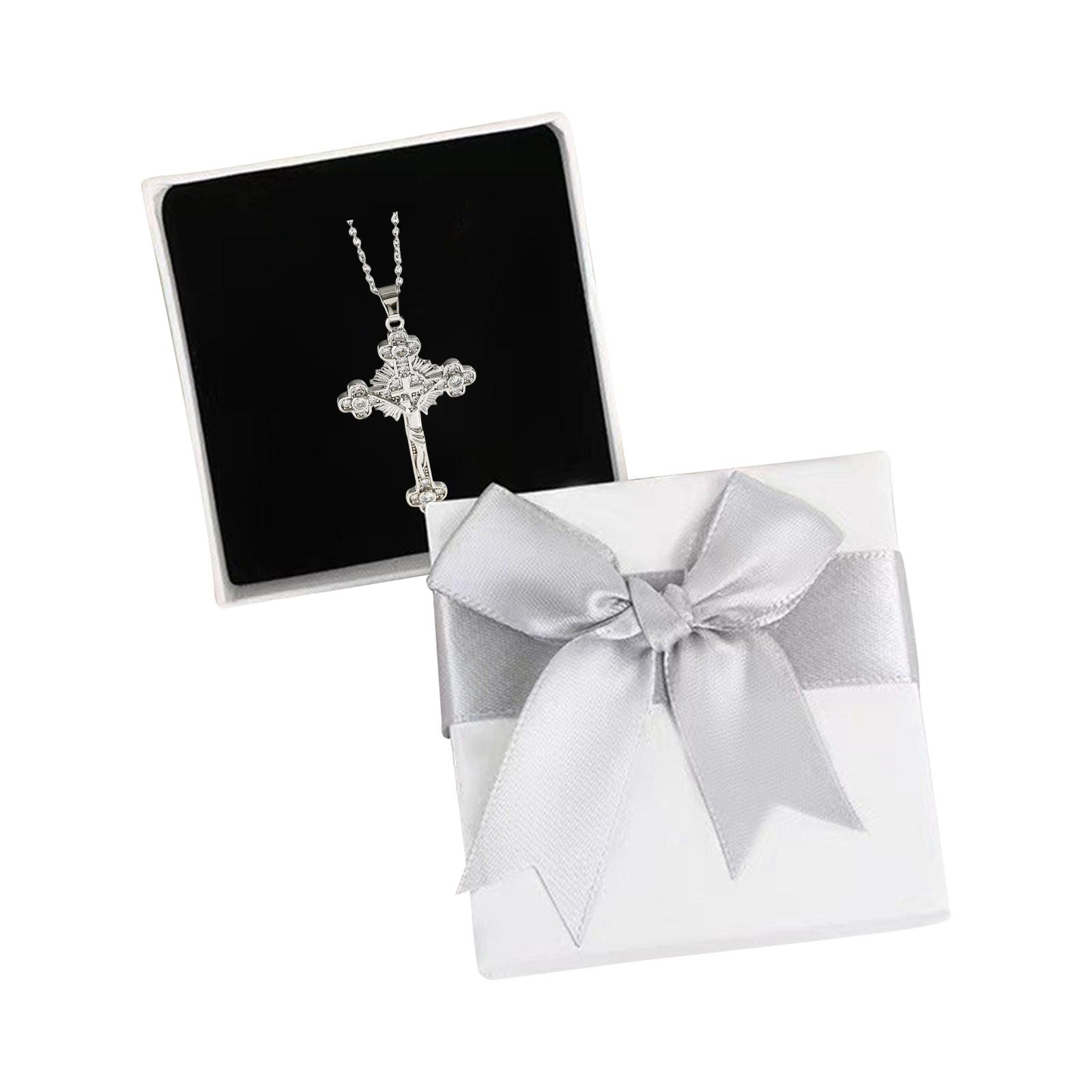 

Уникальный подарок на первое причастие, сияющий крест, инкрустированный бриллиантами, изысканная подарочная упаковка, идеальный выбор для выражения любви и веры! One Size