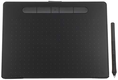 [Amazon.co.jp Exclusive] Wacom Intuos Medium Wireless Pen Tablet with Clip Studio Paint, Black, Android Compatible, Bonus Data Included, TCTL6100WL/K0