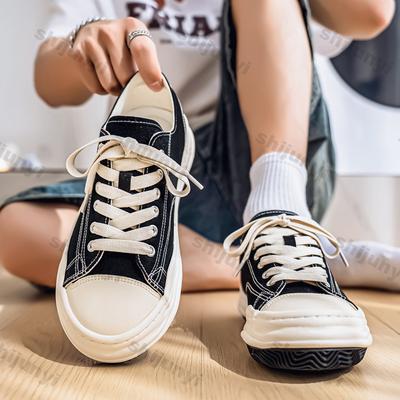 Men's Platform Sneakers Autumn Fashion Lace Up Outdoor Non Slip Canvas Shoes Comfortable Height Increase Low Help Casual Shoes