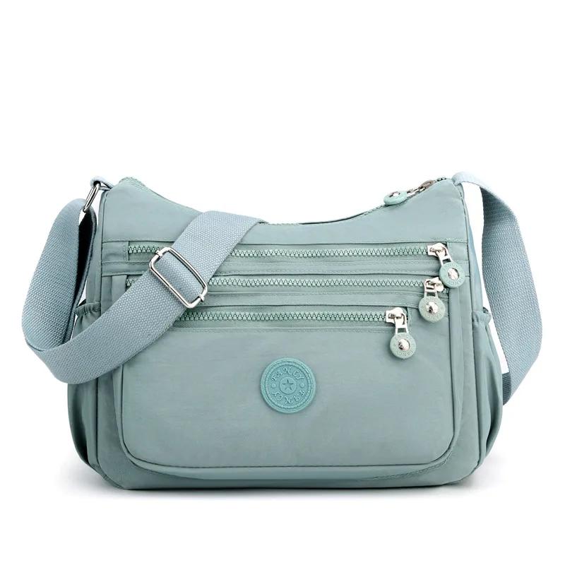 

Messenger Bag Causal Women Shoulder bag Multi Layer Nylon sac Female Crossbody bags Woman Crossbody Mother BAG bolso mujer purse зелёный