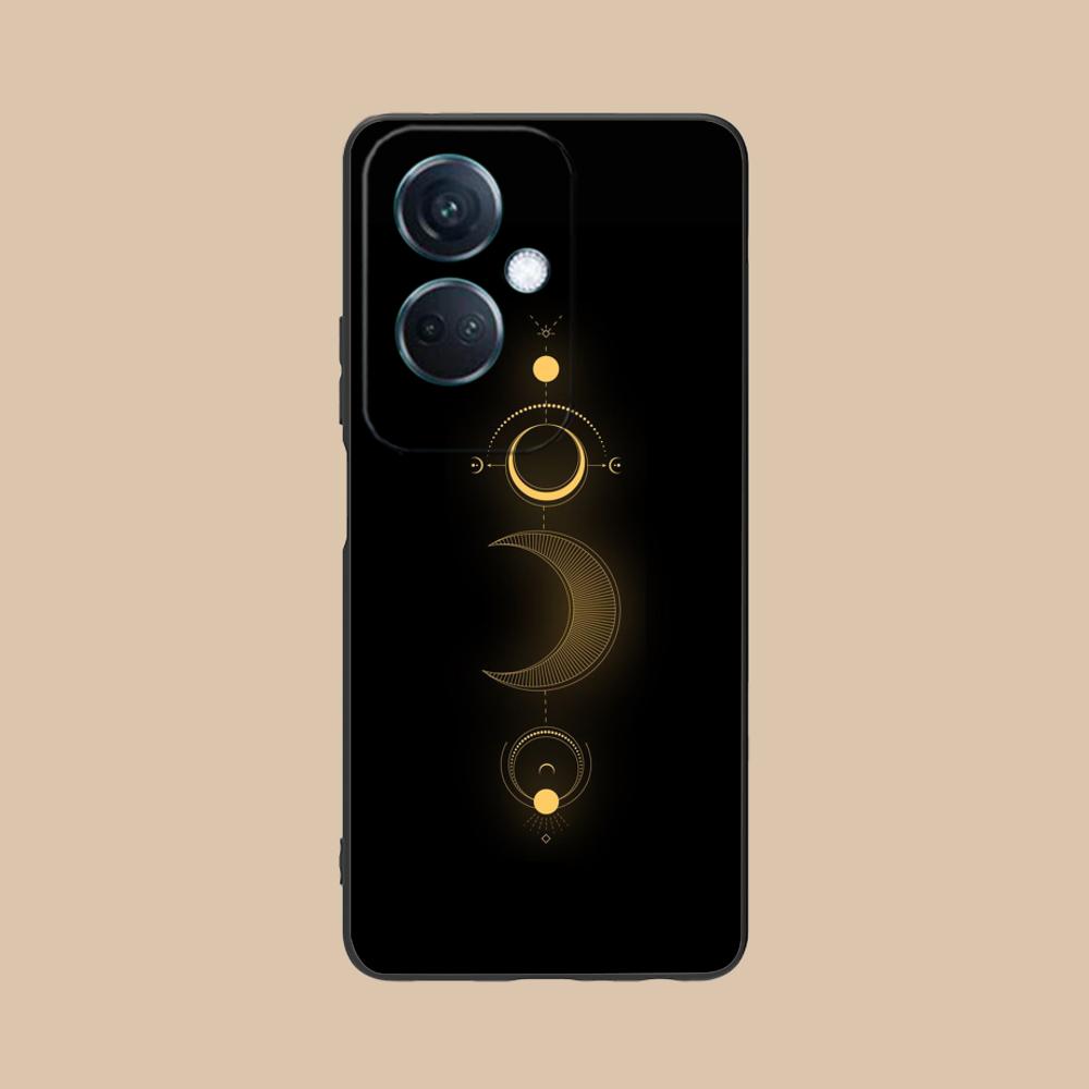 Sun Moon Mobile Cell Phone Case for OPPO Reno 14 13 12 11 10 9 8 7 6 5 F T Pro 5G Colorful Printing Cover Luxury Pretty Cover