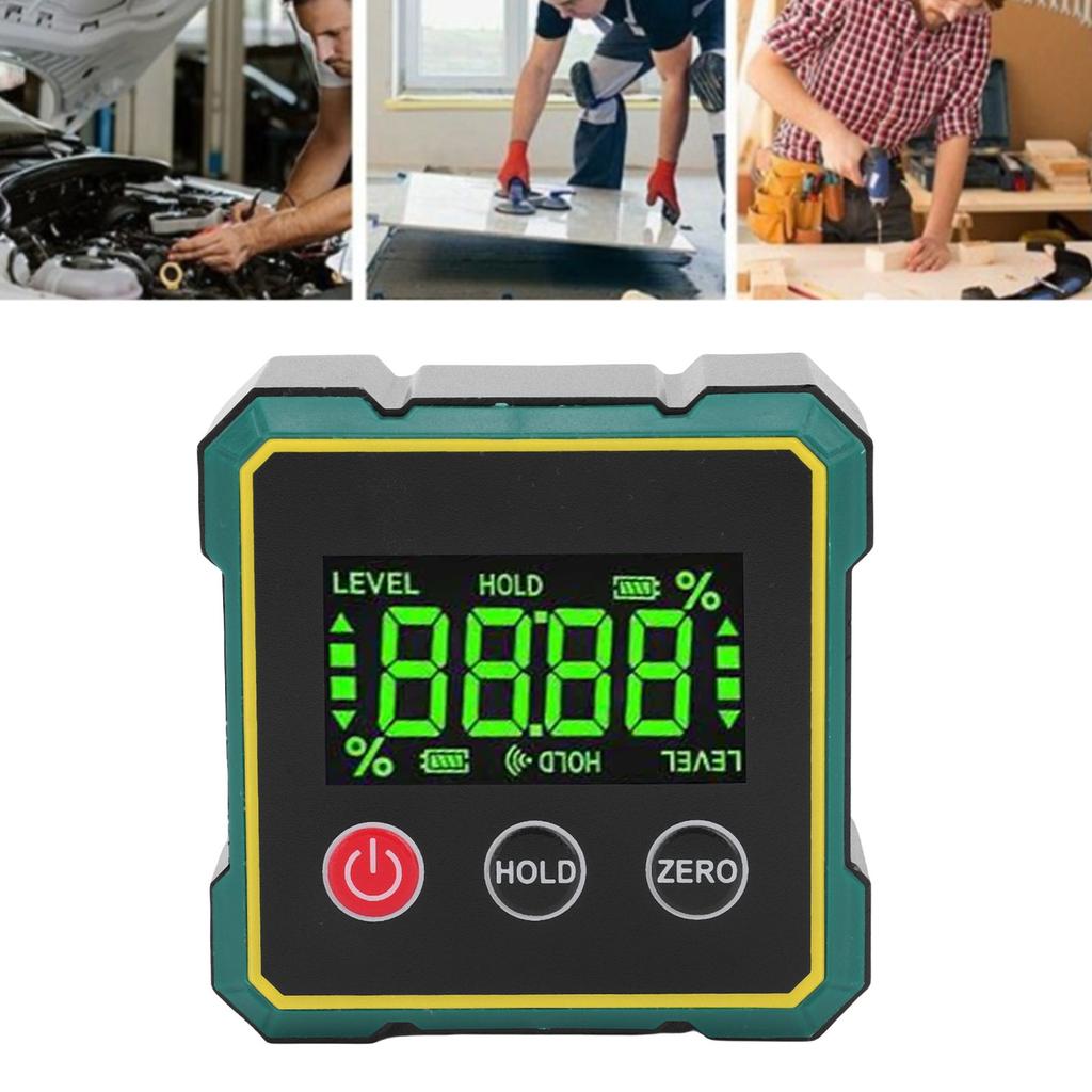 Digitale Winkelmessgerät mit Magnetfuß Winkel Neigung Umrechnung Elektronisches Winkelsuchwerkzeug mit Datensperre