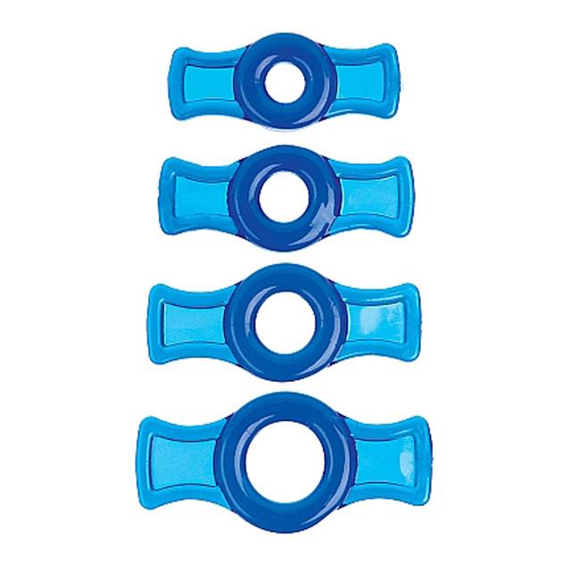 Male 4pcs 1 Set Penis Lock Cock Ring Bondage Penis Erection Ring Delay Ejaculation Enlargement Ball Stretcher