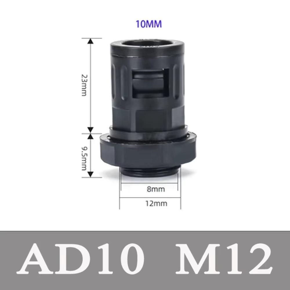 

AD15.8 Plastic Corrugated Pipe Joint Black Multisize Plastic Tube Connector Nylon Joint PP Corrugated Pipe Other