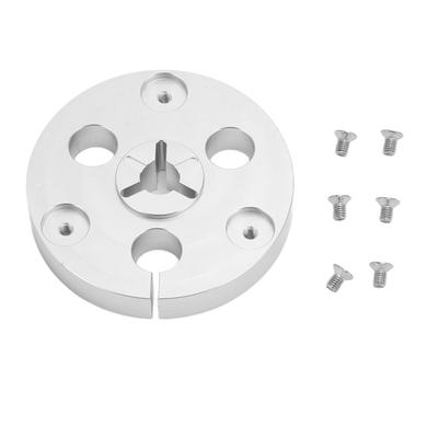 1/4 7 Inch Spoel-naar-spoel Tape Controller Aluminiumlegering Nab Hub met Montageschroeven Zilver