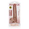 RealRock - Straight realistic dildo with testicles and suction cup 25.5 cm