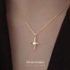 Banyan Tree S925 Silver Minimalist Diamond Cross Women's Fashion Necklace