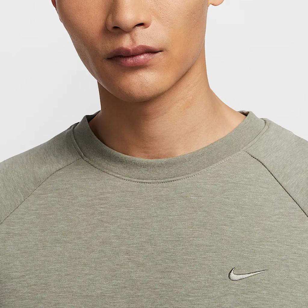 New Nike PrimaryDri Fit Sweatshirt Men's Light Army Green/Color Adjustment FZ0972-320