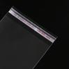 8*25 Double-Layer Transparent Plastic Bags 5 Microns Self-Adhesive OPP Packaging for Jewelry & Toys 100 Pcs