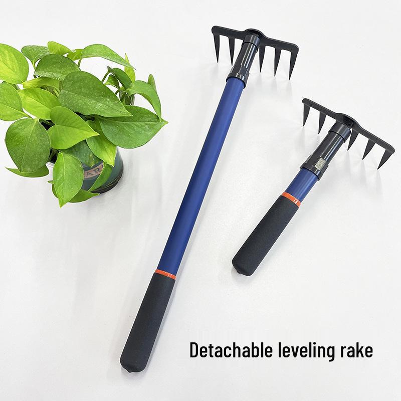 Detachable Gardening Rake Set: Versatile Leveling, Weeding, Planting & Agricultural Tools Detachable Short Handle Level Rake