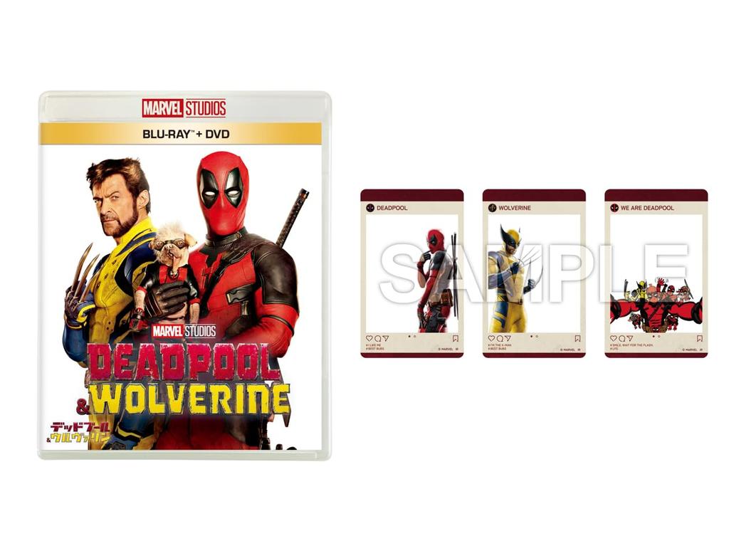 Deadpool Wolverine DVD Set Includes a set of 3 original acrylic cards & Blu-ray + [Blu-ray]