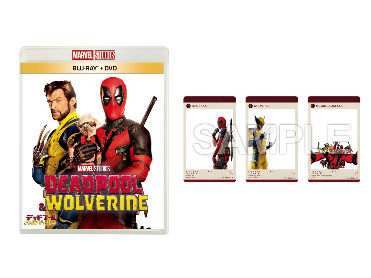 

Deadpool Wolverine DVD Set Includes a set of 3 original acrylic cards & Blu-ray + [Blu-ray]