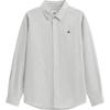 Unisex Bear Embroidered Cotton Long Sleeve Shirt
