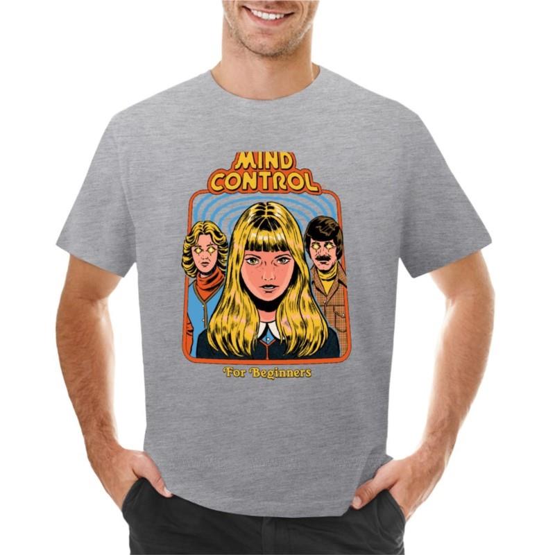 Unisex Tshirts Boys White Black Tops Mind Control For Beginners Tshirt Anime Tshirt Anime Plus Size Tops Black T Shirts Unisex