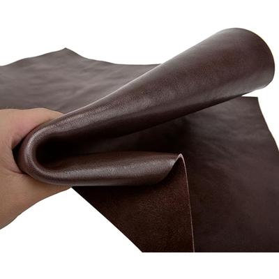Dark Brown Fine-grained 1.2mm Thick Soft Cowhide Leather for Sofas, Bedheads, Car Seats, Clothing, and First-layer Genuine Leath