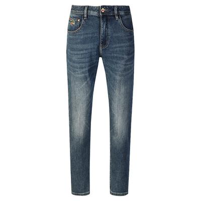 Spring and Autumn New Jeans Men's Thick Men's Jeans Heavy Industry Stone Grinding American Big Beef Small Straight Pants Men