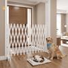 Barrière rétractable pliante pour animaux de compagnie en bois sans perçage Clôture de sécurité pour chien Salon