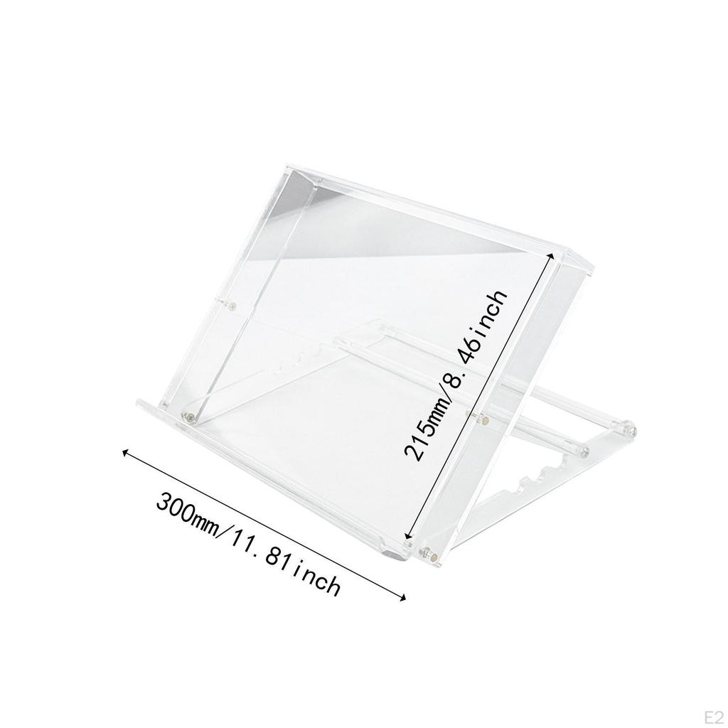 Acrylic Tabletop Easel Painting Foldable Book Holder 4 Position Adjustable Drawing Board for