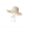 Breathable Women Straw Hat Large Brim UV Protection Cap Fashion Lace Tied Sun Hat  Summer