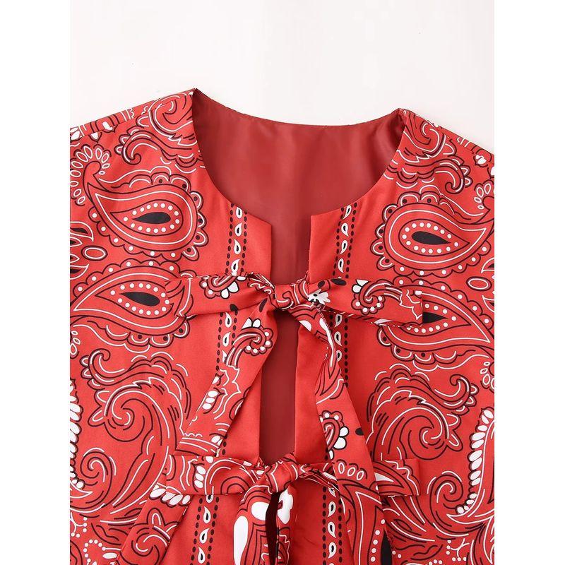 Jnleaog Summer New Arrival Women's Clothing Fashion Style French Commute Style Fashion All-Match Lace-up Accessories Cotton Vest