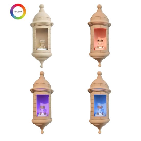 Puerto Rican Wall Lamp Warm Ambient Lighting Easy to Install Indoor Outdoor Decorative LED Lamp Handmade Home Decor