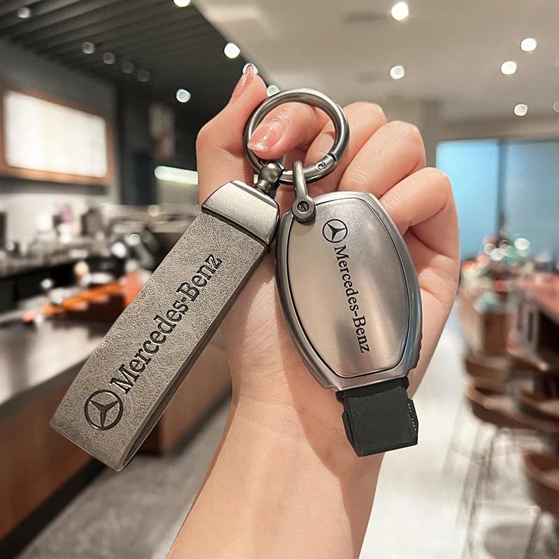 ULA5 Car Remote Key Case Cover Fob for Mercedes Benz A B G R Class GLA GLK W176 W204 W251 W463 Accessories Key Chains