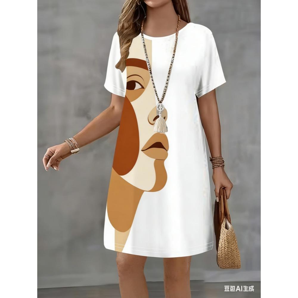 

Women s mini dress - loose and casual style dress XL