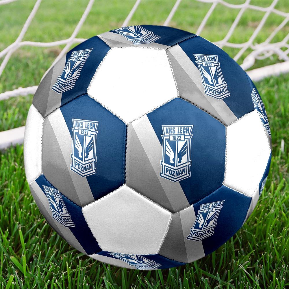 1PC Lech Poznan Poster Size 5 Soccer Ball PrahaIndoor Soccer Ball Colorful All Ages Machine Stitched PVC Competition Ready Durable High-Bounce