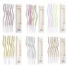 6Pcs Multipurpose Curved Multicolor Plated Cake Candle Ornament for Festival Birthday and Party Decors Enhancement