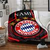Custom Name Bayern Munich Crest blanket for Couch & Bed, Plush Cozy Fuzzy Blanket Super Soft & Warm Blankets for Fall and Winter. 0908228